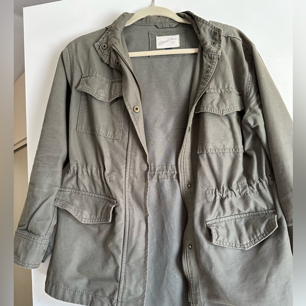 Khaki women cotton jacket Size XS
